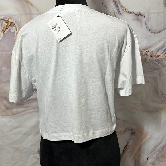 Girls Mickey Mouse Comic Strip Short Sleeve Crop Top Multi Color SZ S - Picture 2 of 15